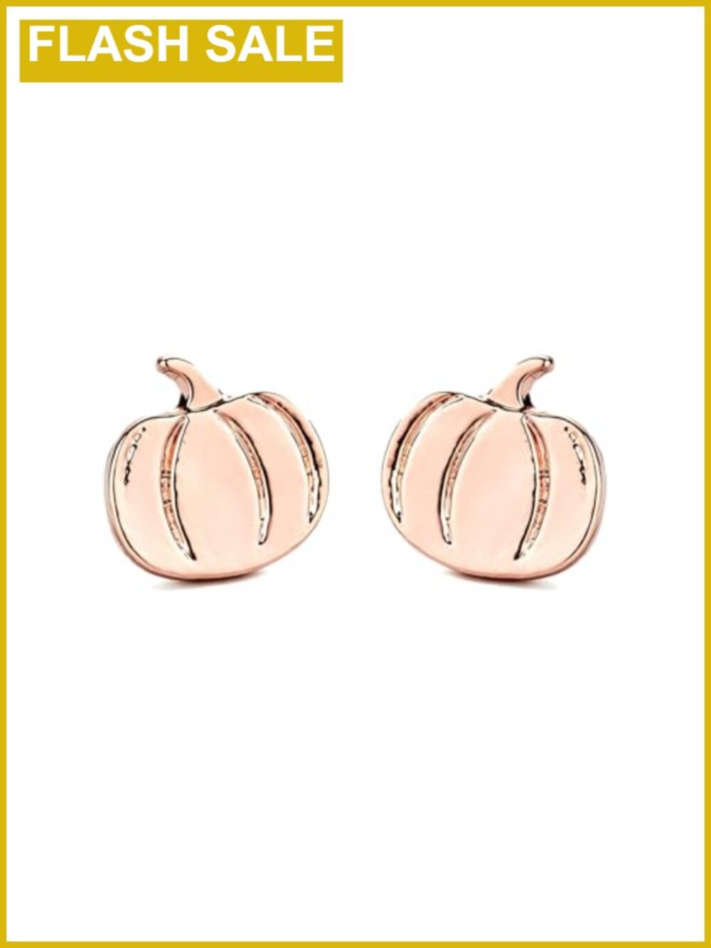 Pumpkin Stud Earrings Gold Silver Plated Small Halloween Fall Jewelry Gift